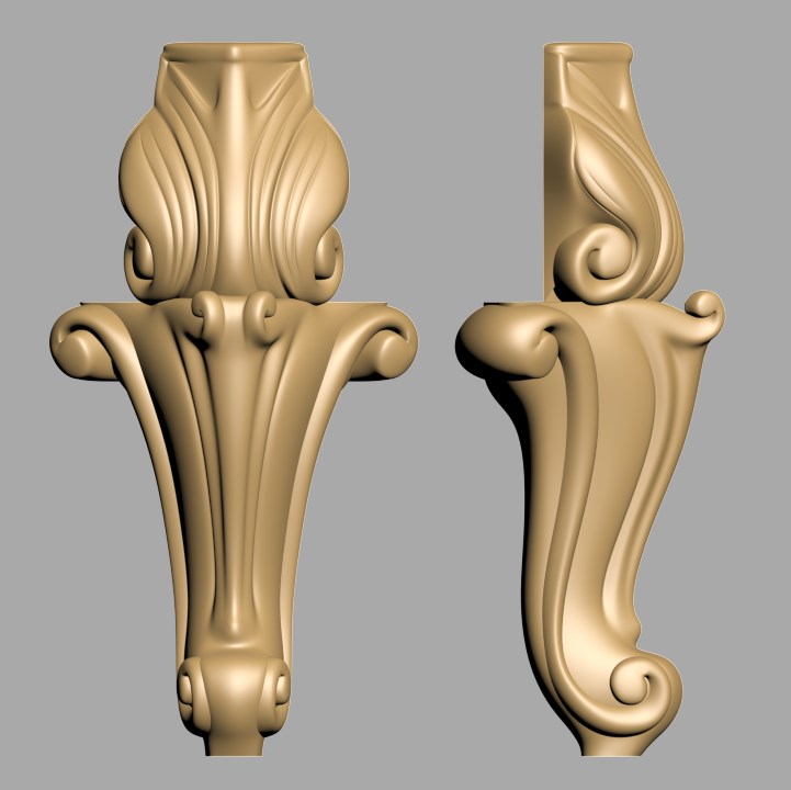 Ornament lemn - sculptura 3D - M1