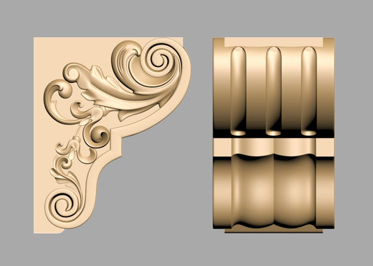 Ornament lemn - sculptura 3D - M14
