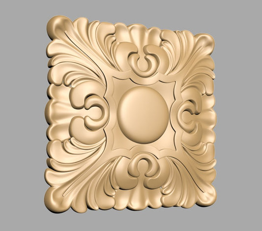 Ornament lemn - sculptura 3D - M4