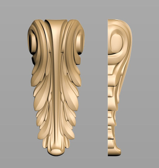 Ornament lemn - sculptura 3D - M5