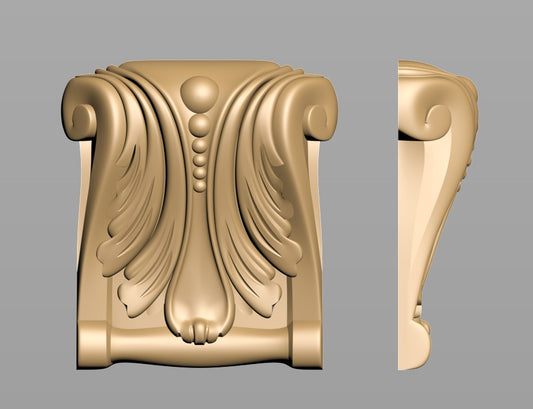 Ornament lemn - sculptura 3D - M6