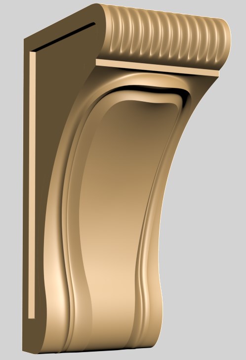 Ornament lemn - sculptura 3D - M7