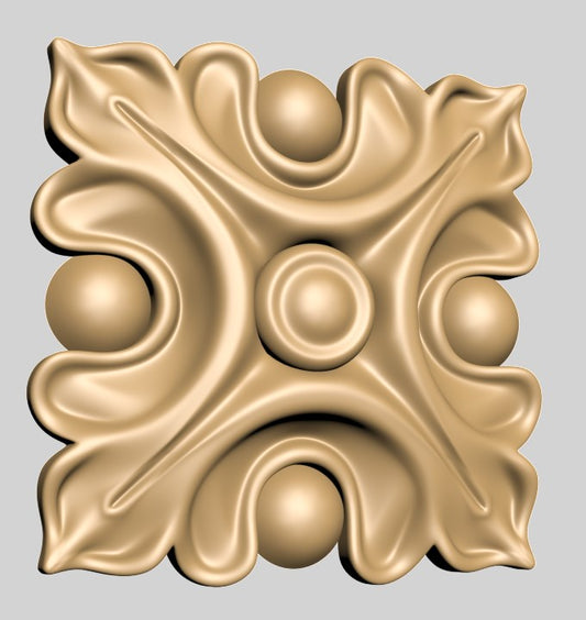 Ornament lemn - sculptura 3D - M8